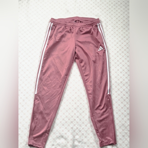 Adidas Women’s Tiro Striped Track Pants – Pink, Size Large, Recycled Materials - Picture 3 of 6